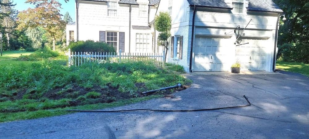 Landscape Courtyard Design and Install in Franklin MI