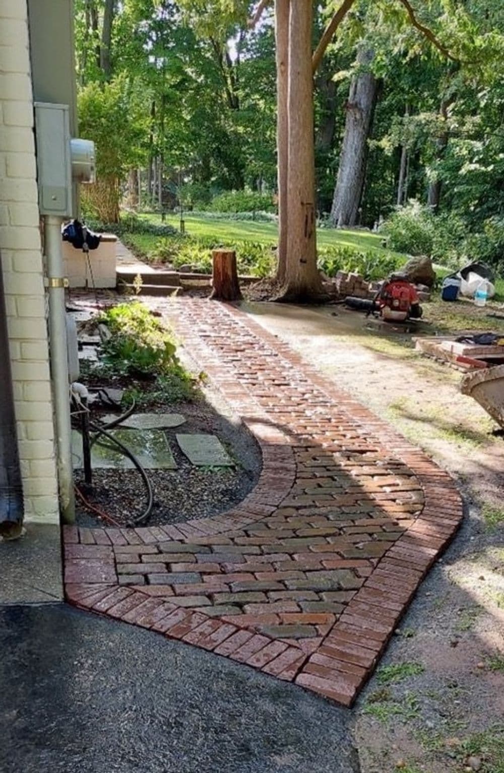Project Landscape Courtyard Design and Install in Franklin MI image