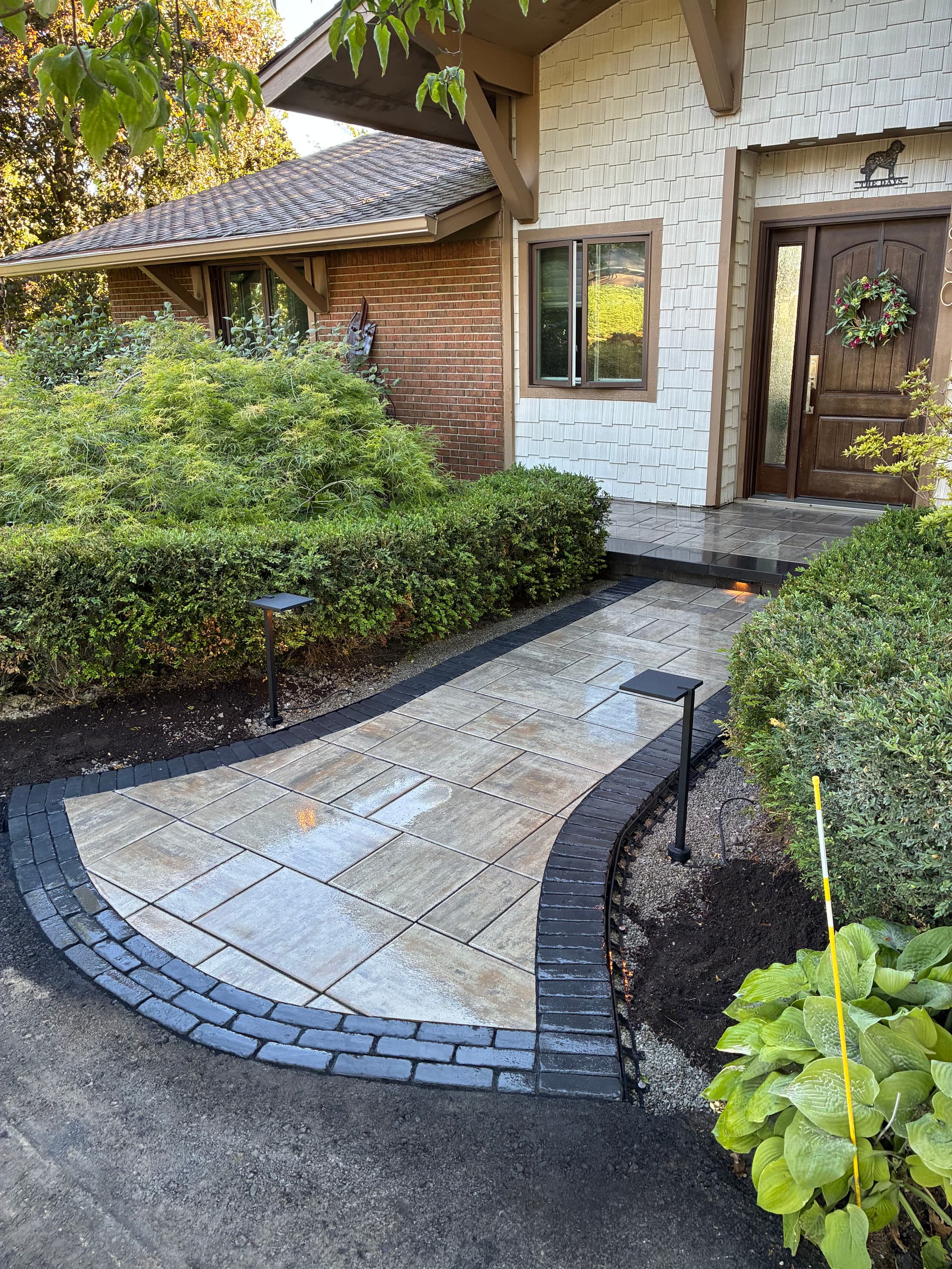 Gallery photos for Unilock Beacon Hill Walkway and Front Porch Overlay with Lighting: Image #1